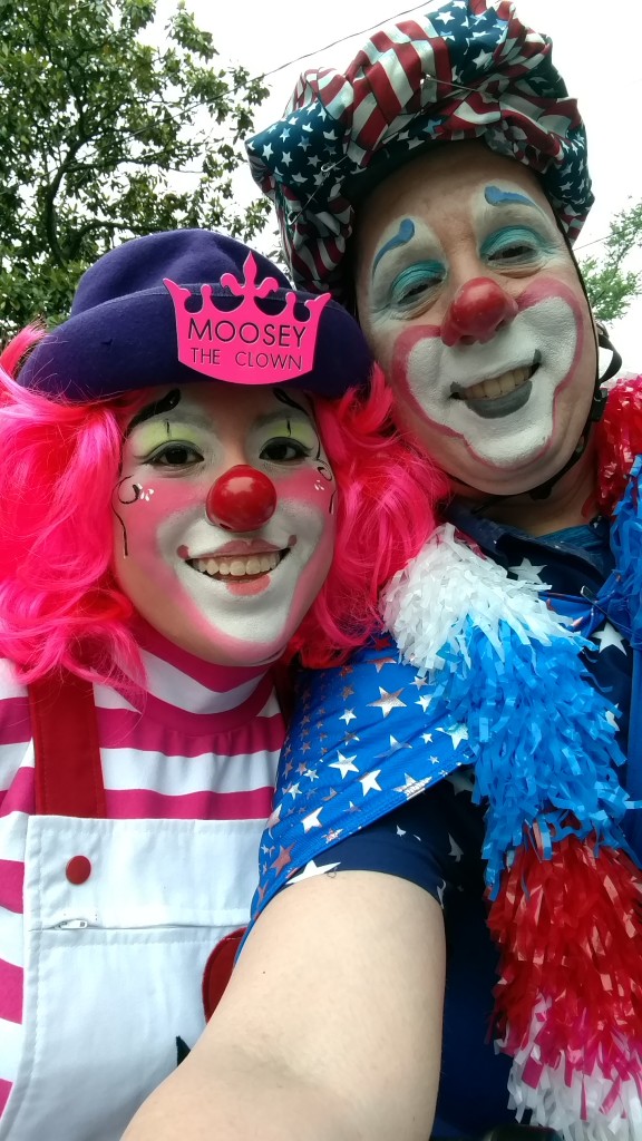 Moosey and Sir Toony at the City of Falls Church Memorial Day Parade